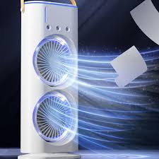 Dual-Mist Portable Fan – Instant 3-Second Cooling! ❄️