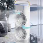 Dual-Mist Portable Fan – Instant 3-Second Cooling! ❄️